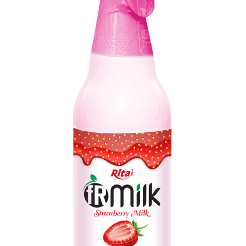 300ml Strawberry milk Glass bottle